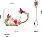 Butterfly Flower Tea Cup Gift