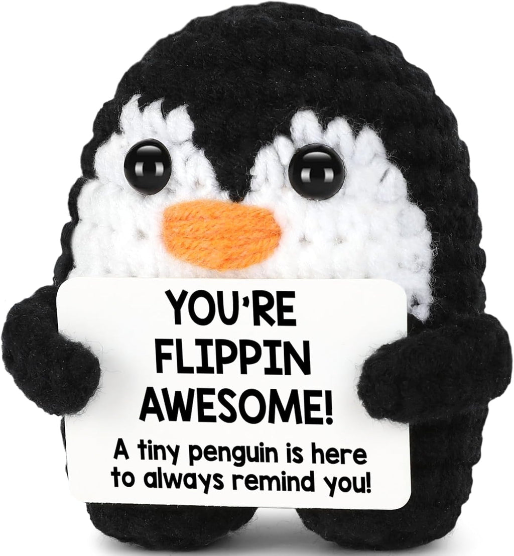 Crochet Penguin Love Gift