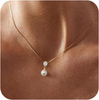 Pearl Necklaces 14K Gold Plated