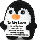 Crochet Penguin Love Gift