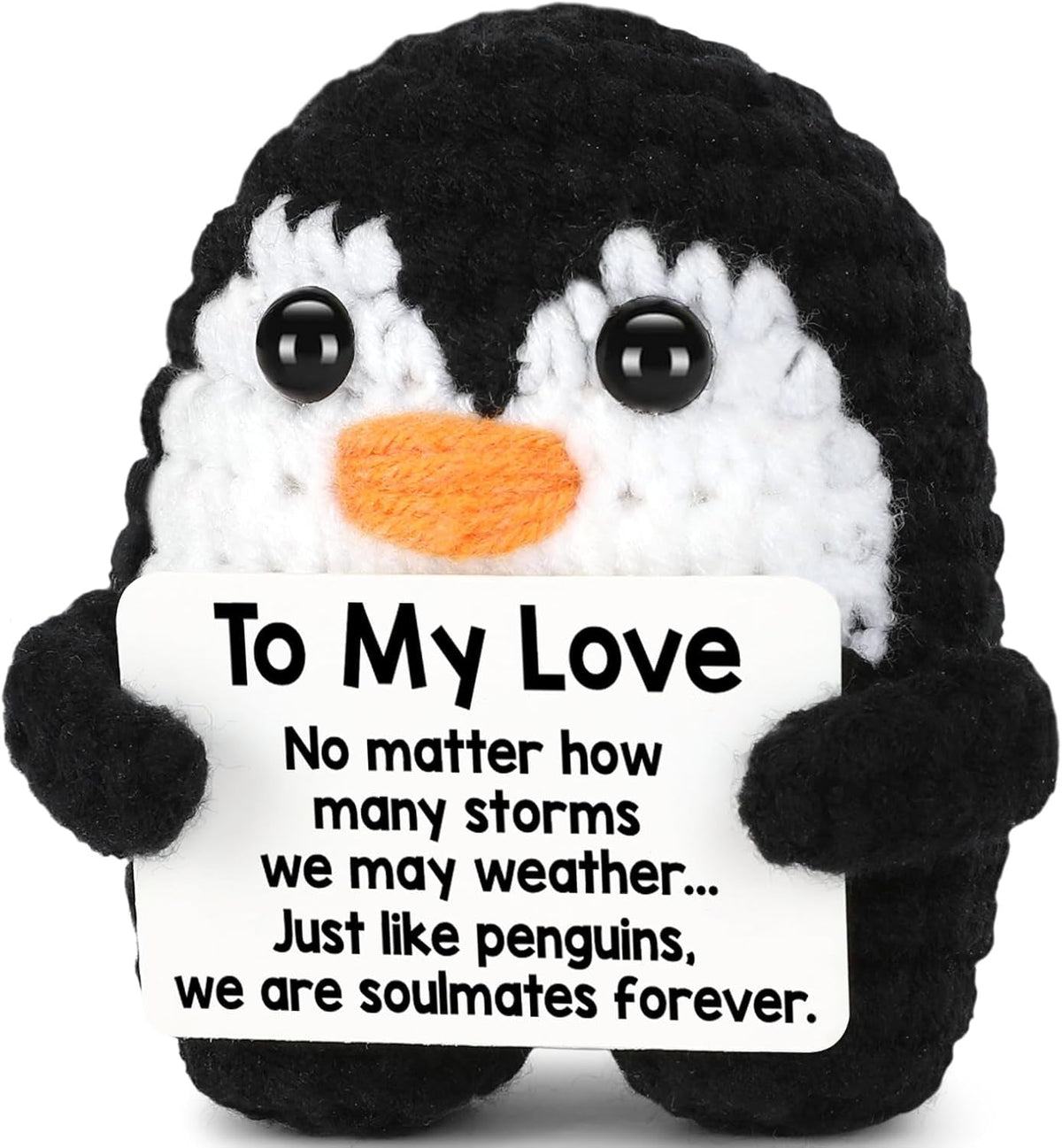 Crochet Penguin Love Gift