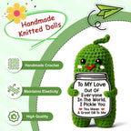 Cute Crochet Pickle Love Gift