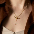 Golden Winged Necklace