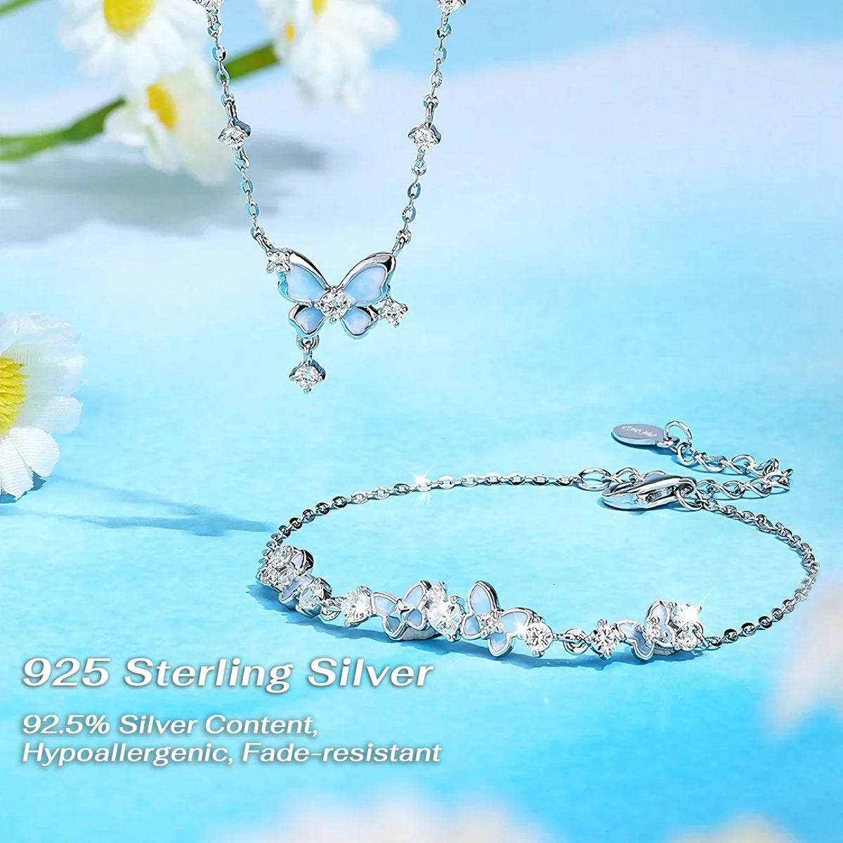 Twilight Bloom Butterfly Bracelet