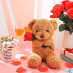 Huggable Bear with Flower