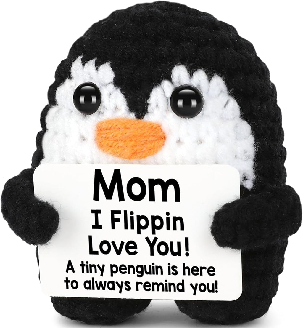 Crochet Penguin Love Gift