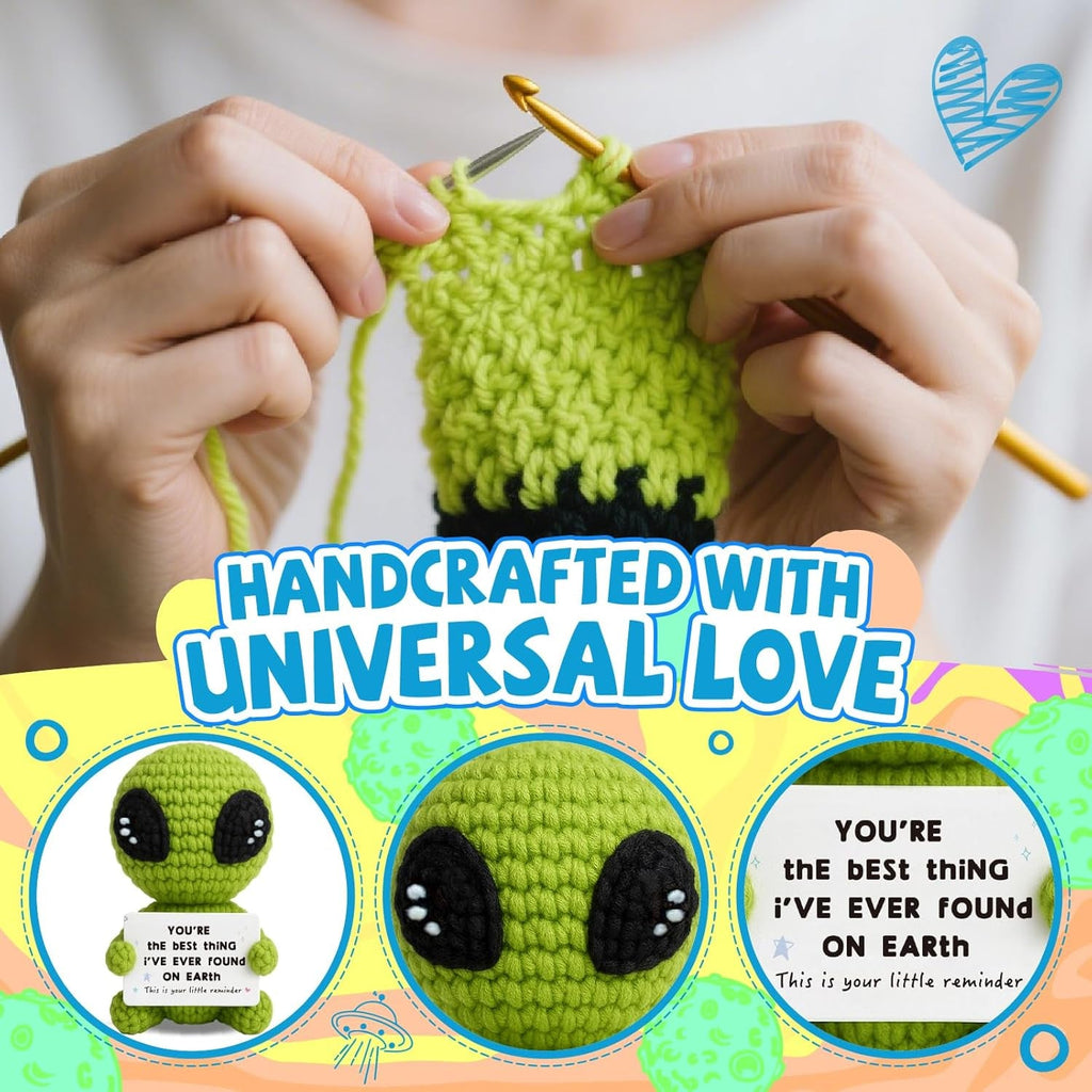 Unique Crochet Alien Gift