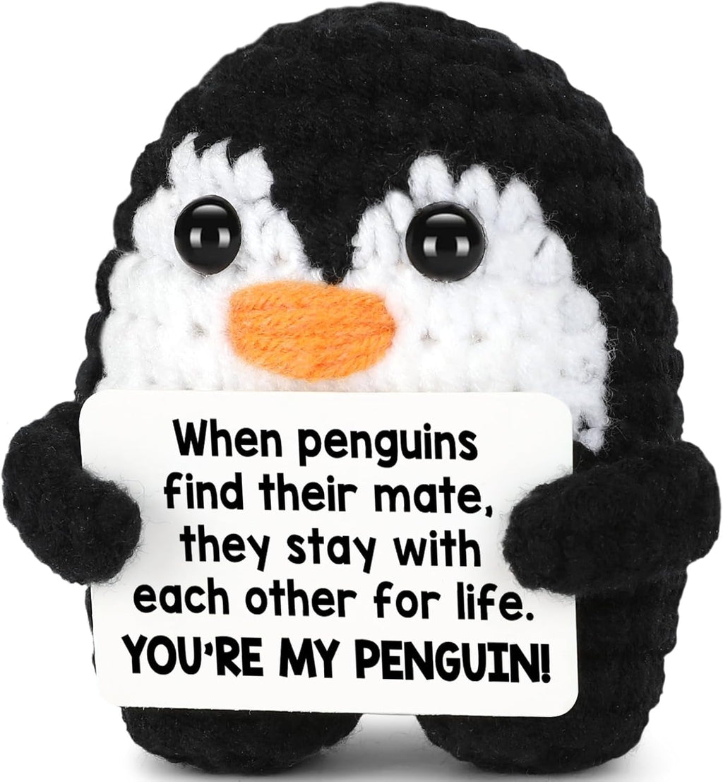 Crochet Penguin Love Gift